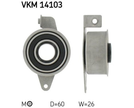 Spännrulle, tandrem VKM 14103 SKF