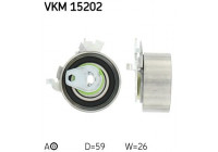 Spännrulle, tandrem VKM 15202 SKF