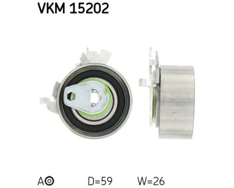 Spännrulle, tandrem VKM 15202 SKF