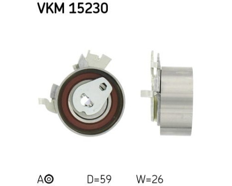Spännrulle, tandrem VKM 15230 SKF
