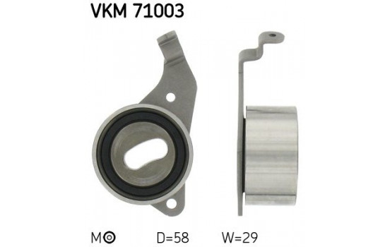 Spännrulle, tandrem VKM 71003 SKF