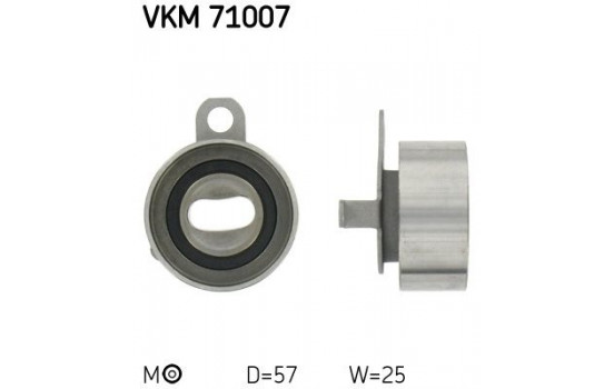Spännrulle, tandrem VKM 71007 SKF