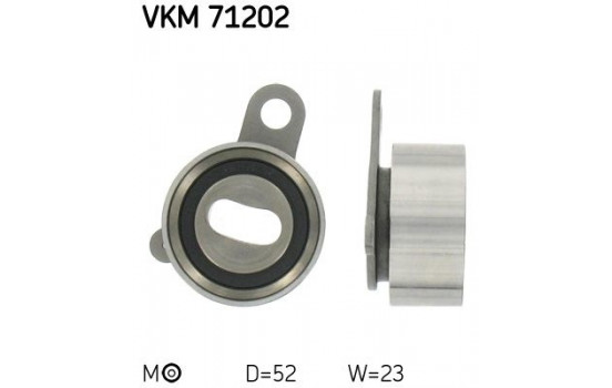 Spännrulle, tandrem VKM 71202 SKF