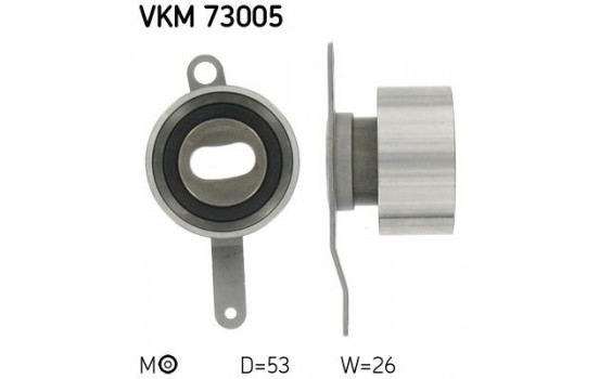 Spännrulle, tandrem VKM 73005 SKF