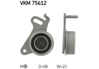 Spännrulle, tandrem VKM 75612 SKF
