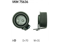 Spännrulle, tandrem VKM 75636 SKF