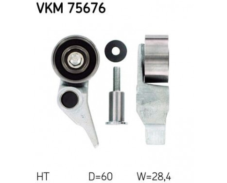 Spännrulle, tandrem VKM 75676 SKF
