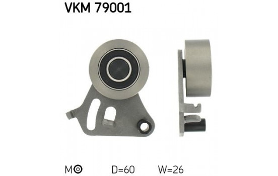 Spännrulle, tandrem VKM 79001 SKF