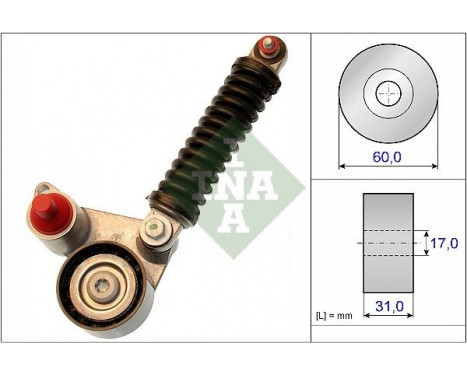 Sträckare, flerspårsrem 533010710 Ina