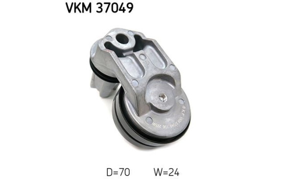Styrrulle/avböjningsrulle, Poly kilrem VKM 37049 SKF, bild 2