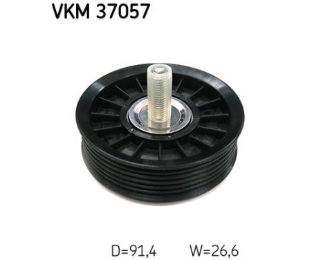 Styrrulle/avböjningsrulle, Poly kilrem VKM 37057 SKF, bild 2