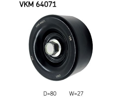 Styrrulle/avböjningsrulle, Poly kilrem VKM 64071 SKF