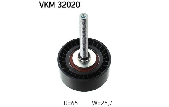Styrrulle/avböjningsrulle, Poly-V-rem VKM 32020 SKF