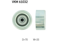 Styrrulle/avböjningsrulle, Poly-V-rem VKM 61032 SKF