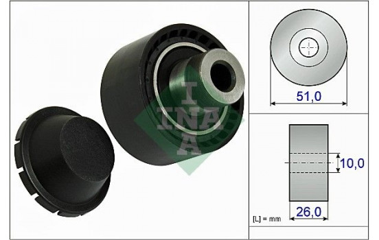 Styrrulle, flerspårsrem 532033410 Ina