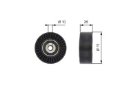 Styrrulle, flerspårsrem DriveAlign® T36393 Gates