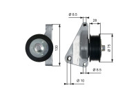 Styrrulle, flerspårsrem DriveAlign® T36422 Gates