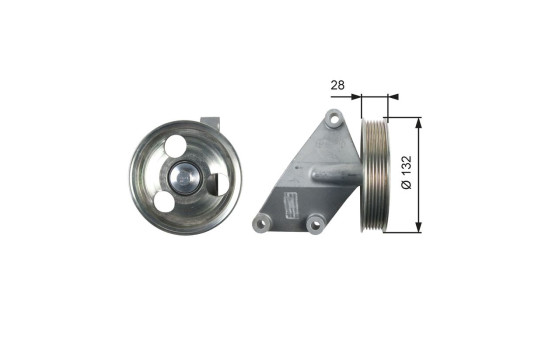 Styrrulle, flerspårsrem DriveAlign® T36428 Gates