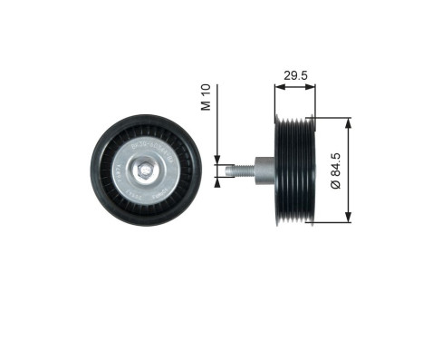 Styrrulle, flerspårsrem DriveAlign® T36536 Gates
