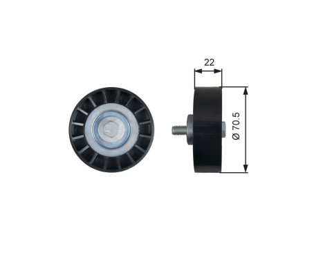 Styrrulle, flerspårsrem DriveAlign® T36607 Gates