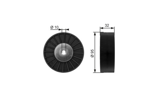 Styrrulle, flerspårsrem FleetRunner? T36135 Gates
