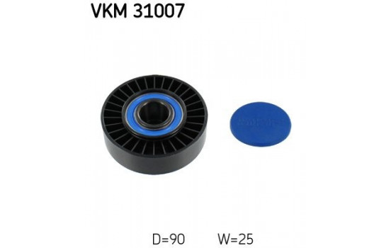 Styrrulle, flerspårsrem VKM 31007 SKF