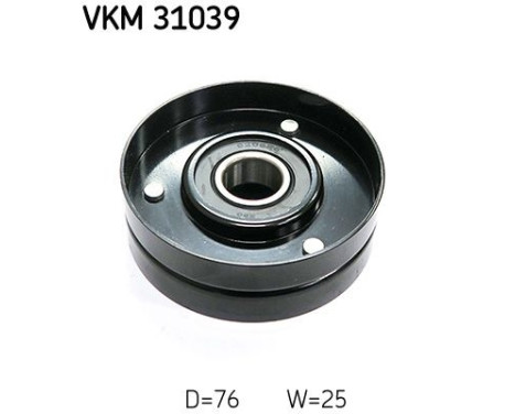 Styrrulle, flerspårsrem VKM 31039 SKF