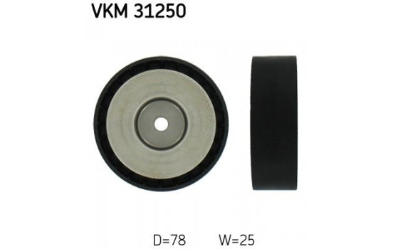 Styrrulle, flerspårsrem VKM 31250 SKF