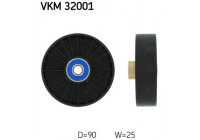 Styrrulle, flerspårsrem VKM 32001 SKF
