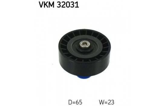 Styrrulle, flerspårsrem VKM 32031 SKF