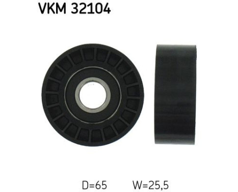 Styrrulle, flerspårsrem VKM 32104 SKF