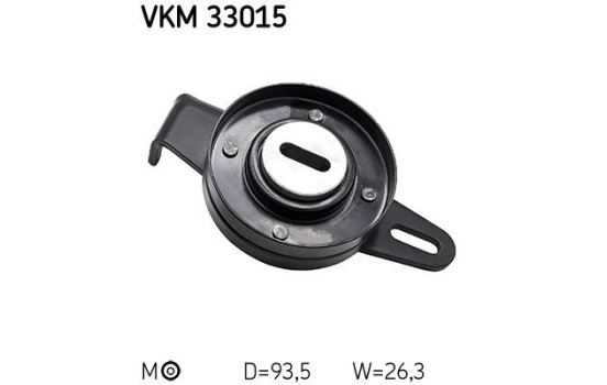Styrrulle, flerspårsrem VKM 33015 SKF, bild 2