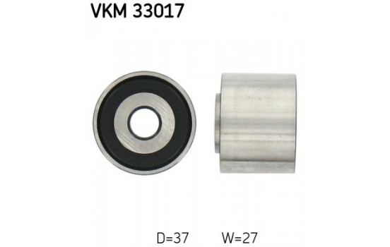 Styrrulle, flerspårsrem VKM 33017 SKF