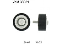Styrrulle, flerspårsrem VKM 33031 SKF