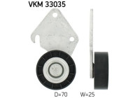 Styrrulle, flerspårsrem VKM 33035 SKF