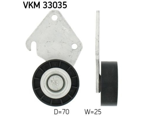 Styrrulle, flerspårsrem VKM 33035 SKF