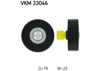 Styrrulle, flerspårsrem VKM 33046 SKF