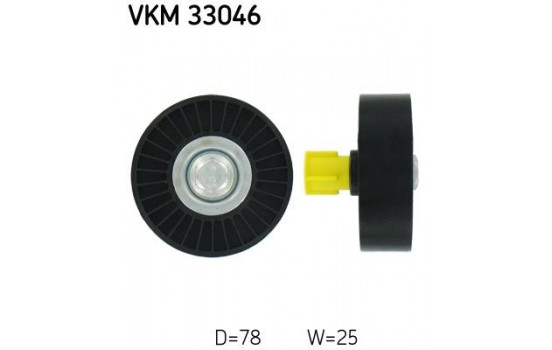 Styrrulle, flerspårsrem VKM 33046 SKF