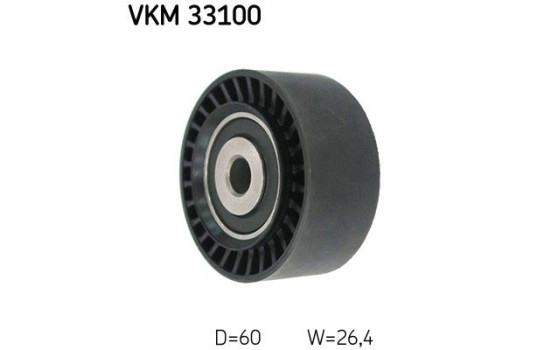 Styrrulle, flerspårsrem VKM 33100 SKF, bild 3