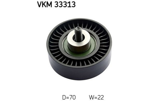 Styrrulle, flerspårsrem VKM 33313 SKF