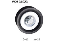Styrrulle, flerspårsrem VKM 34023 SKF