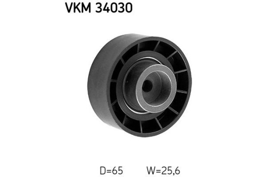 Styrrulle, flerspårsrem VKM 34030 SKF