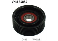 Styrrulle, flerspårsrem VKM 34054 SKF