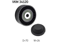 Styrrulle, flerspårsrem VKM 34120 SKF