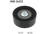 Styrrulle, flerspårsrem VKM 34215 SKF
