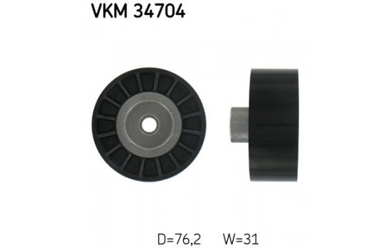 Styrrulle, flerspårsrem VKM 34704 SKF