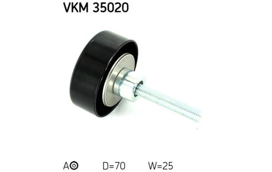 Styrrulle, flerspårsrem VKM 35020 SKF