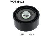 Styrrulle, flerspårsrem VKM 35022 SKF