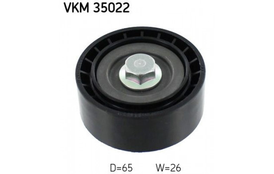 Styrrulle, flerspårsrem VKM 35022 SKF