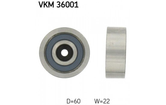 Styrrulle, flerspårsrem VKM 36001 SKF